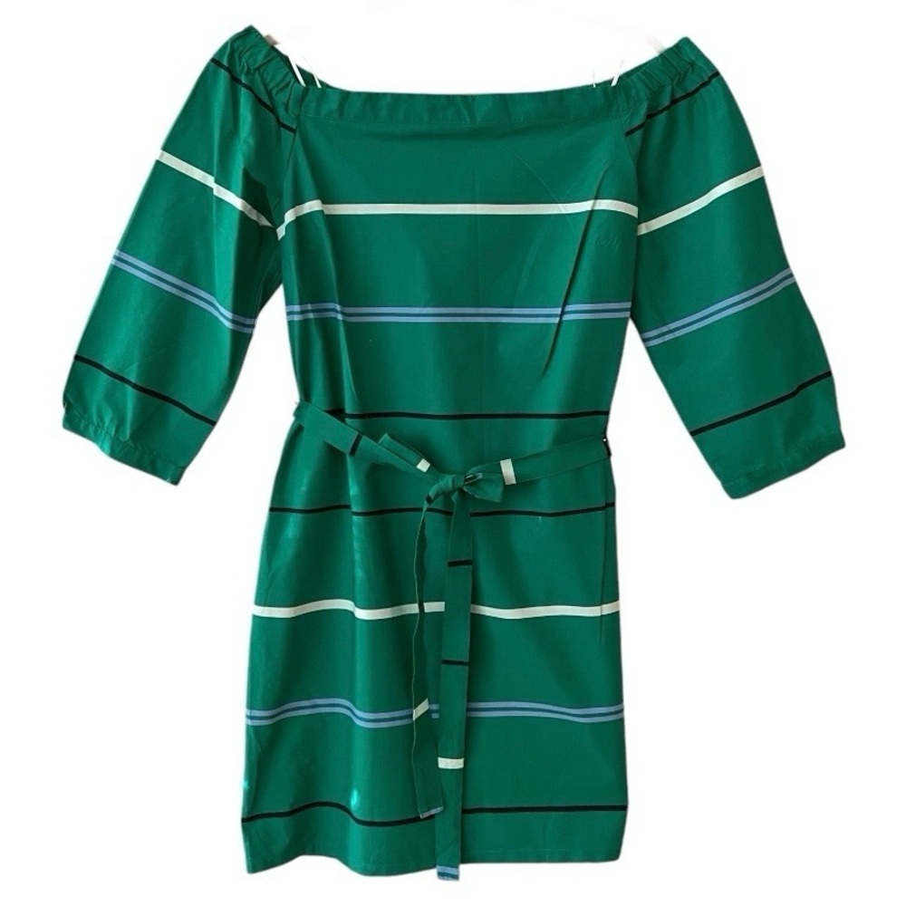 Ann Taylor Striped Off The Shoulder Dress Size 4